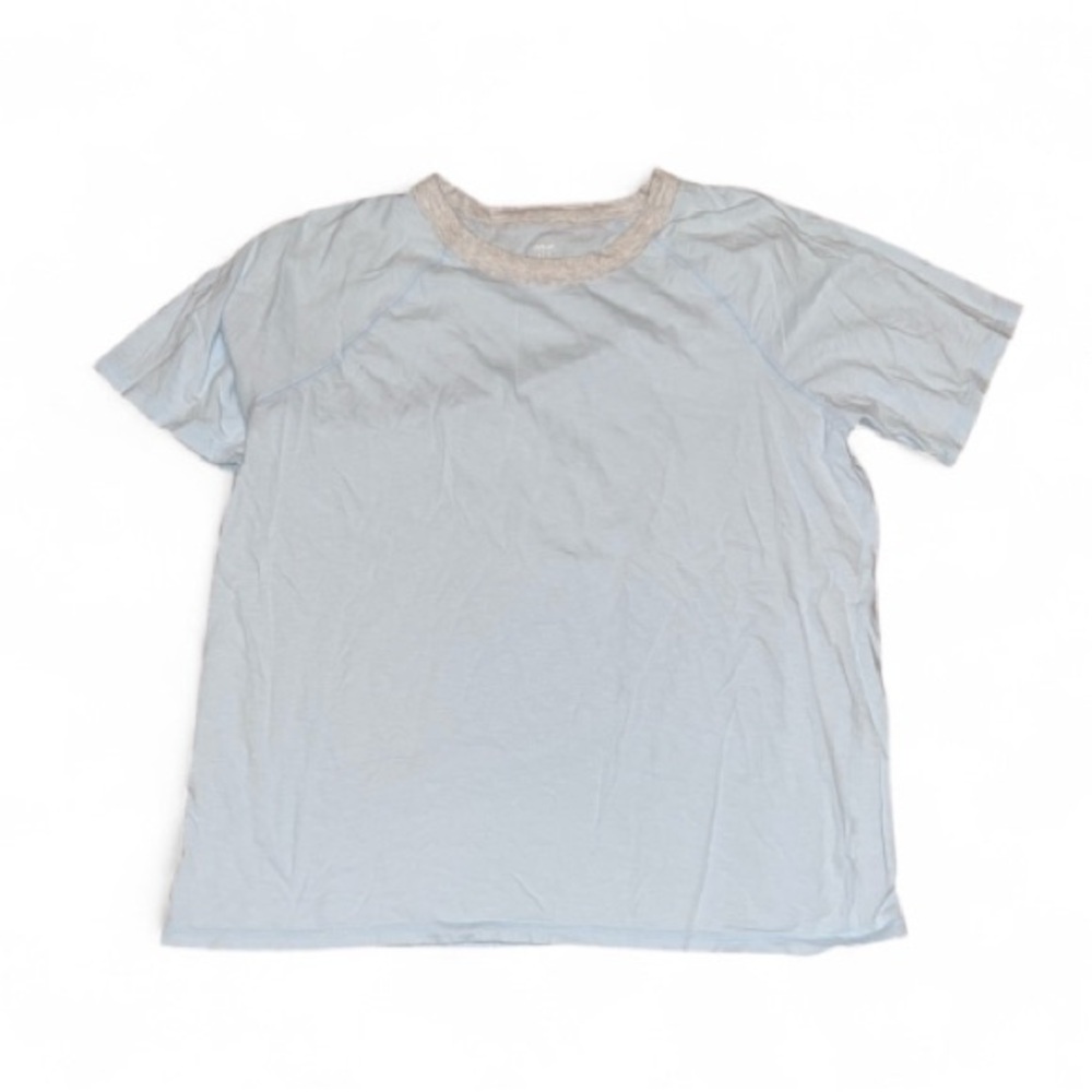 aerie Light Blue Distressed SS Tee- Size Medium